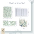 thumbnail image 2 of Stitch & Stone Cleaner Set - Kitchen Towel, 2 Mats for Drying and Sink, 2 Reusable Dishcloths - Leafy Green, 2 of 7
