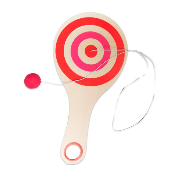 WOODEN PADDLE BALLS (12 CT)