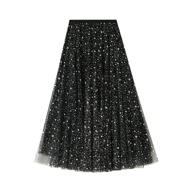 Star top chiffon skirt