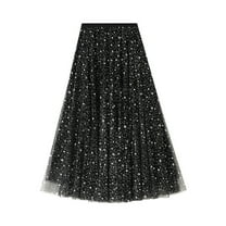 Yuwull Maxi Skirts for Women Reg & Plus Size Women's Long Skirts, Flowy Summer Skirt Aline Elastic High Waisted Trendy 2023