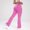 Pink, variant on ZZwxWA Crossover Flare Leggings for Women High Waist V Cross Bootcut Bell Bottoms Yoga Pants Yoga Pants Non See Through Bootleg Yoga Leggings