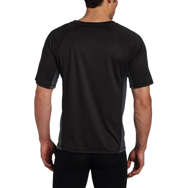 Men's Rashguard Swim Shirts, UPF 50+ Loose-Fit Short Sleeve Shirt, UV Cool  Dry fit Athletic Water Shirts