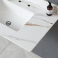 thumbnail image 3 of 37 Inch American Traditional Sintered Stone Vanity Top for Bathroom Avoid Wall Water Damage, 3 of 7
