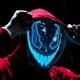 thumbnail image 2 of Máscara de neón LED para fiesta de Halloween, máscara luminosa de Venom brillante, Cosplay de Halloween, accesorios de máscara de terror, cara completa divertida, 1Pc, 2 of 3