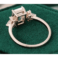 thumbnail image 5 of Fancy Emerald Cut 1.5 CT Unique Rose Gold Marquise Accent Moissanite Engagement Ring Wedding Bridal Promise Ring, 5 of 5