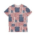 thumbnail image 3 of ADSSDQ Girls 4Th Of July Shirt Womens Boho Tops Sexy Dressy O-Neck Stars Stripes Tshirt Short Sleeve Summer Blouses Spring Cute Sweatshirts Royal Blue S, 3 of 4