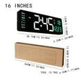 BSGSH Clearance Outdoor Clocks Large Screen Function Display Clock Digital Clock 16 Inches) 6626