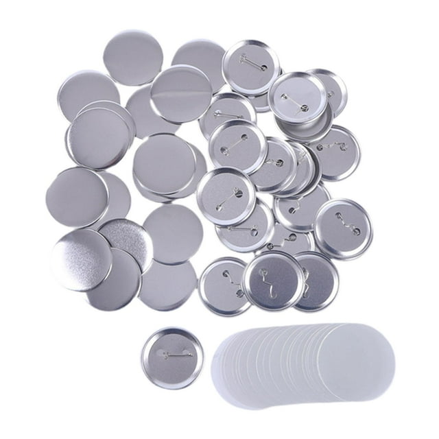 Abbracc 100 Pieces DIY Badges Making Supplies Round Blank Badges Kit Button Parts for Button Making Machine DIY Craft Presents M