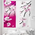 thumbnail image 1 of Floral Tapestry, Apricot Flowers Branches on Different Backgrounds Blossoms Nature Garden Art, Fabric Wall Hanging Decor for Bedroom Living Room Dorm, 5 Sizes, Pink Black White, by Ambesonne, 1 of 1
