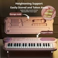 thumbnail image 2 of Funtogether Toys Kids Piano Keyboard, 37-Key Portable Electronic Musical Instrument with Microphone & Music Stand, Educational Toy for Beginners with Record & Play Function, 2 of 6