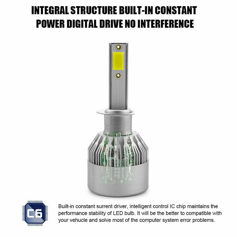 LED Headlight Bulbs High Beam 6000K Kit for ACURA TSX 2004 2005