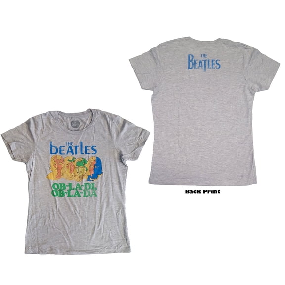 The Beatles Ladies T-Shirt: Ob-La-Di (Back Print) (Large)