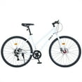 thumbnail image 6 of 700C Road Bike, 7 Speed Hybrid Bike with Double Disc Brake for Women & Men, City Bicycle Adult Commuter Bicycle, 6 of 7