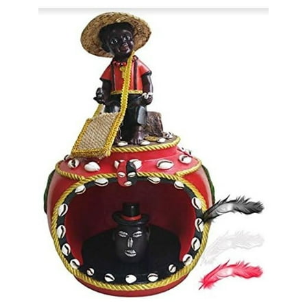 12" House of Elegua Casa Statue Santeria Siete Potencias African God Powers