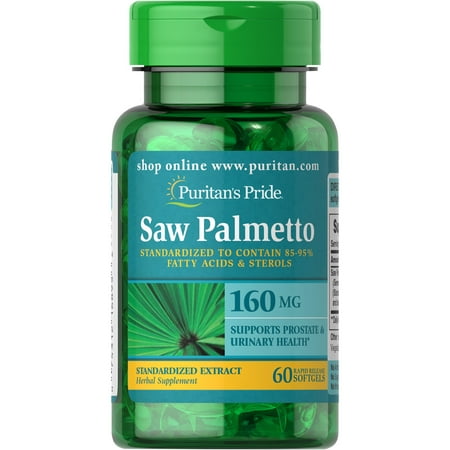 Puritan's Pride Saw Palmetto Standardized Extract 160 mg-60
