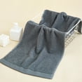 thumbnail image 1 of Fiudx Liquidación de ahorros de verano Toalla gruesa, suave, absorbente, color liso, lavado para el hogar, toalla de regalo para la cara, 1 of 7