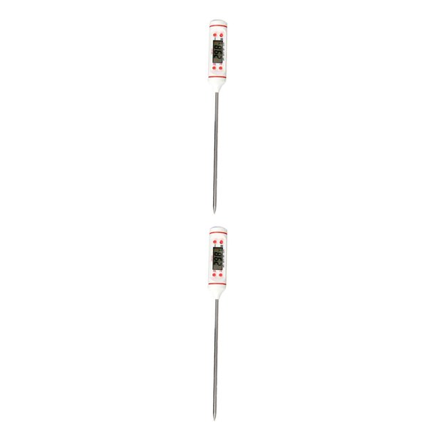 Monstrate Termómetro de cocina LCD Carne Carne Café Sonda de acero inoxidable Temperatura digital Cocina Aceite Freír Restaurante Gadget Type1 NO1 Monstrate CBP227761