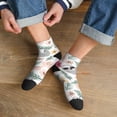 thumbnail image 3 of Pofeuu Cute Cartoon Sloth Print 30cm Socks, Adult Running Hiking Socks for Youth and Adult, 3 of 7
