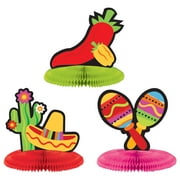 Fiesta Mini Honeycomb Centerpiece Assortment, 3pcs