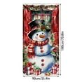 thumbnail image 3 of Adornos navideños, regalos navideños, cortina navideña de 35.4 x 70.8 pulgadas, decoración navideña para puerta y pared, festival, fiesta, poliéster., 3 of 7