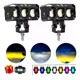 thumbnail image 1 of Par Faros Auxiliares Lupa Led Focos Luz 240w Para Coche Moto, 1 of 8