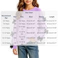 thumbnail image 3 of Girls Long Sleeve Sweatshirt Tops, Solid Color Bow Detail Pullover, Casual Everyday Clothing | Akmoler,Purple 12-13 Years, 3 of 6