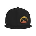thumbnail image 3 of DouZhe Flat Brim Cap Snapback Hat, Gaming Game Controller Prints Adjustable Black Adult Baseball Cap, 3 of 6