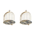 thumbnail image 1 of Yuarrent Iron Bird Cage Cosmetic Organizer Bathroom Holder Rack Dresser Storage Stand 1 capa pintada 2piezas, 1 of 4