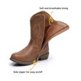 thumbnail image 5 of Blikcon Kids Cowboy Boots Girls Mid Calf Western Cowgirl Boots Side Zipper (Toddler/Little Kid/Big Kid), 5 of 8