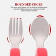 thumbnail image 3 of MasteelfCA 1 Set 2pcs Stainless Steel Spoon and Fork Baby Dinning Training Tableware Set, 3 of 7