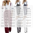 thumbnail image 6 of Zynoxe Womens Plus Size Wide Leg Pants Trendy Straight Pleated Detachable Suspender High Waistband Suit Trousers with Pockets Black S, 6 of 8