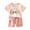 d-Light Pink1567, variant on FAOWME Children Casual Fashion Short Sleeved Tops   Shorts Home Clothes Outfit Sets Two Piece Short Sleeved Suit (0 6 Years ) Relaxed Fit O-Neck Dailywear