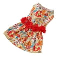 thumbnail image 4 of Vestido para perro con estampado de flores, vestido floral para perro, ropa colorida para cachorros, vestido para niña, probado y confiable, 4 of 8