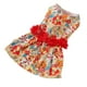 thumbnail image 4 of Vestido floral para perro, patrón de flores colorido, ropa suave para cachorros para perros pequeños, gatos, boda, San Valentín, uso diario S, 4 of 5