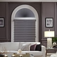 thumbnail image 6 of LUCKUP Arch Window Shades Half Circle Blackout Cellular Pleated Blinds Dual Color Semi Circular Honeycomb Curtains for Half Moon Round Windows, Easy Cut and Install 24" W x 72" H, 2 Pack Grey-White, 6 of 9