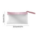 thumbnail image 3 of Compact TPU Frosted File Storage Bag, A6 Size, Waterproof Zippered Document Organizer for Office, School, Travel - Lightweight Tote for Documents, Reports, and Check Records, 3 of 6