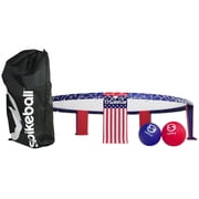 Spikeball: Weekender USA Set - Red-White-Blue - Roundnet: Blends Volleyball & 4 Square, Outdoor Yard Game, Balls-Net Structure-Bag, Beach-Sports Play