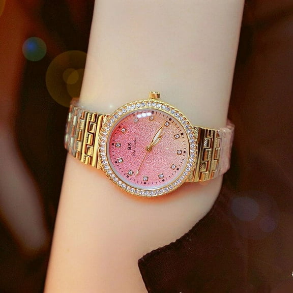 BS New Watch Chain Watch Dream Women's Watch Full of Diamonds Quartz Watch Popular Fashion