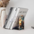 thumbnail image 4 of Pofeuu Cool Cat Driving Sunset Print Large Bookend Hold Heavy Books- Wood Bookends for Heavy Books Heavy Duty Book Ends Wood Bookends for Office Desk Non-Skid, 4 of 7