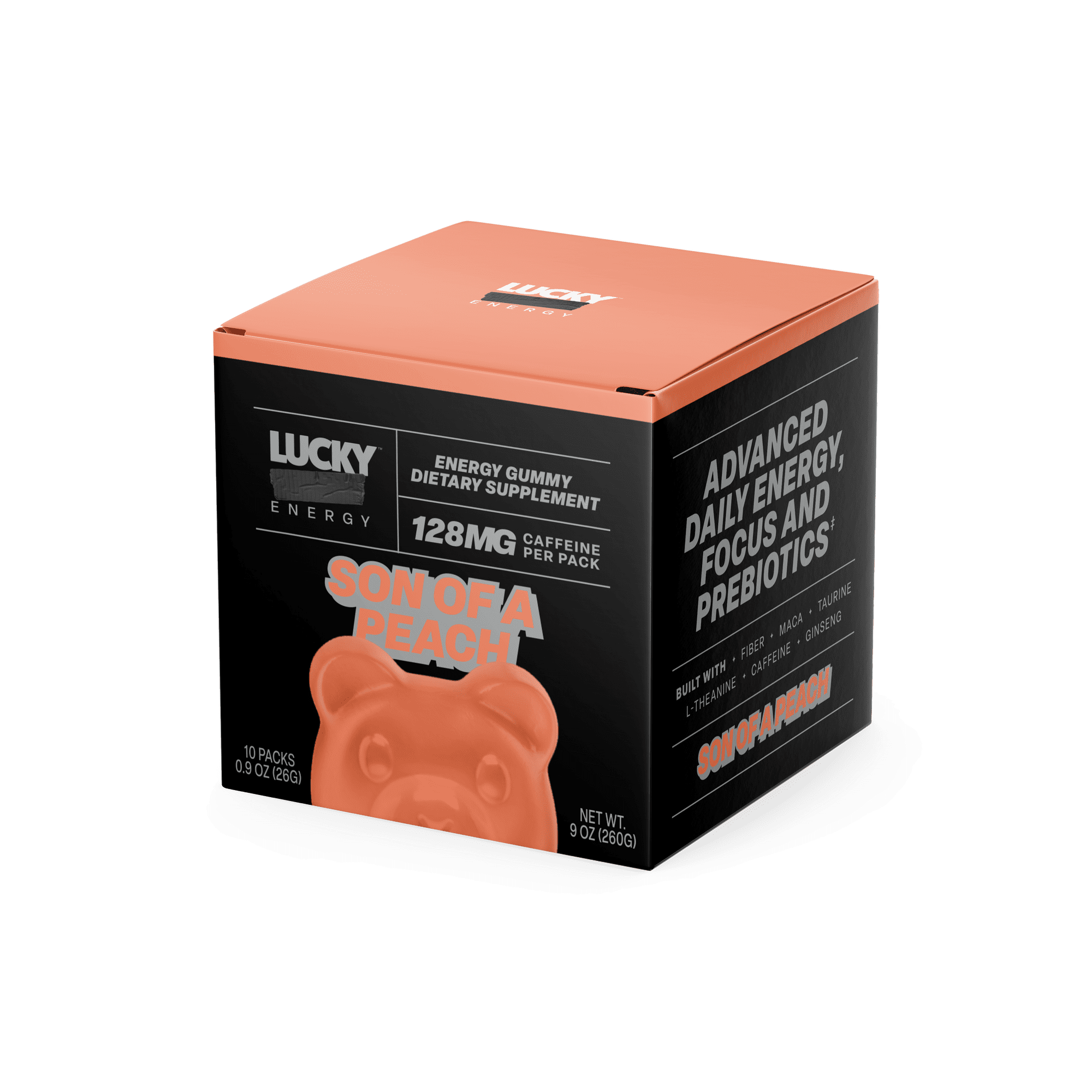 Lucky Energy Son of a Peach 10 Pack Gummies