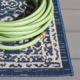 thumbnail image 3 of Safavieh Courtyard Dusan Medallion Indoor/Outdoor Area Rug, Navy/Ivory, 5'1" x 7'6", 3 of 11