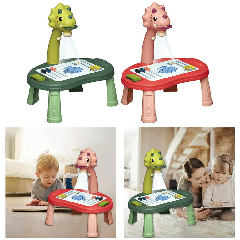 Drawing Projector For Kids Dinosaur Drawing Projector Table For Kids  Children's Projector Painting Board Set For Tracing And - AliExpress