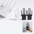 thumbnail image 4 of WiFi Range Extender 300Mbps Wireless Signal Booster with 4 Antennas for Home, Covers Up to 5000 sq.ft and 35 Devices, 4 of 8