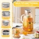 thumbnail image 2 of Jarra de cristal SUSTEAS Penguin de 3 litros con tapa para bebidas frías y calientes, 2 of 7