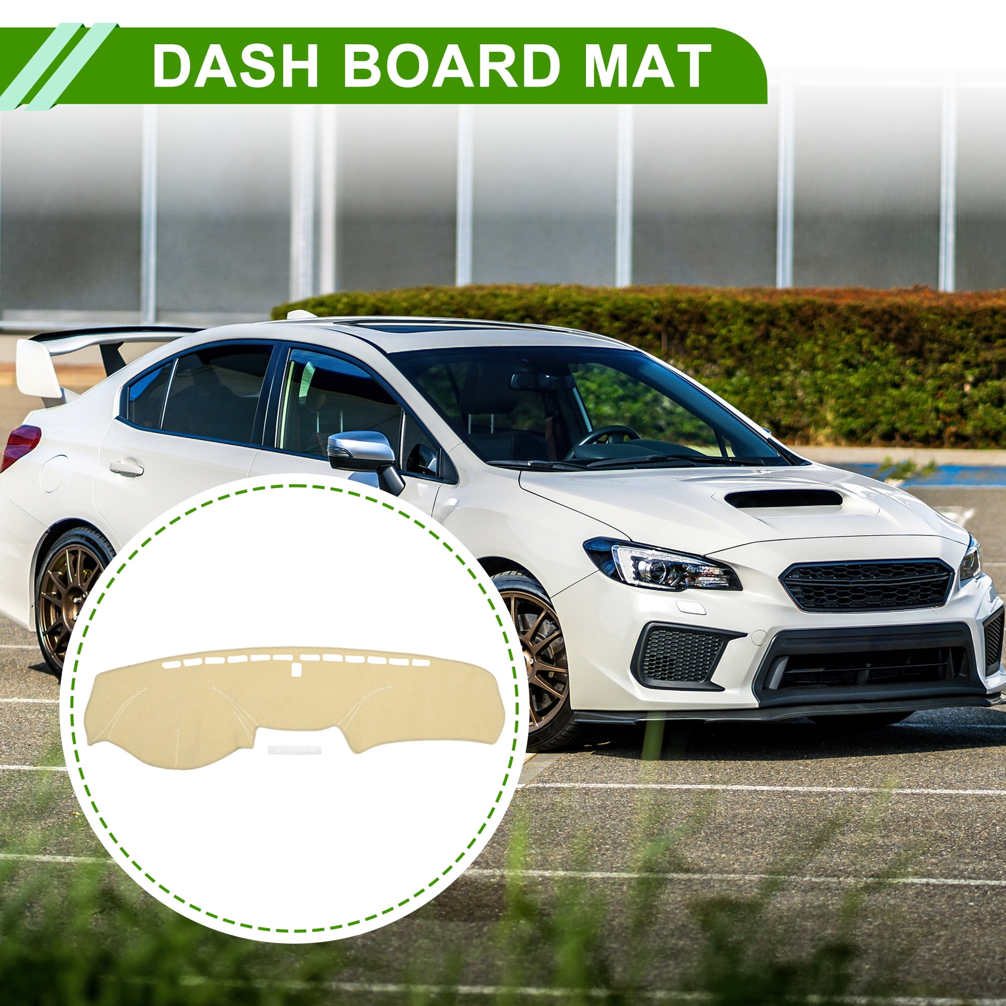 Unique Bargains Dash Cover for Honda Accord 2008-2013 Non-Slip Dashboard Mat Beige