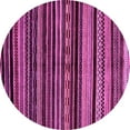 thumbnail image 1 of Ahgly Company Indoor Round Abstract Pink Modern Area Rugs, 8' Round, 1 of 4
