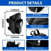 BUSATIA Bike Seat Bag,Bike Seat Bag with Water Bottle Holder, Bicycle Saddle Bag Under Seat Waterproof Cycling Seat Pack for Mountain Road Bikes, Black
