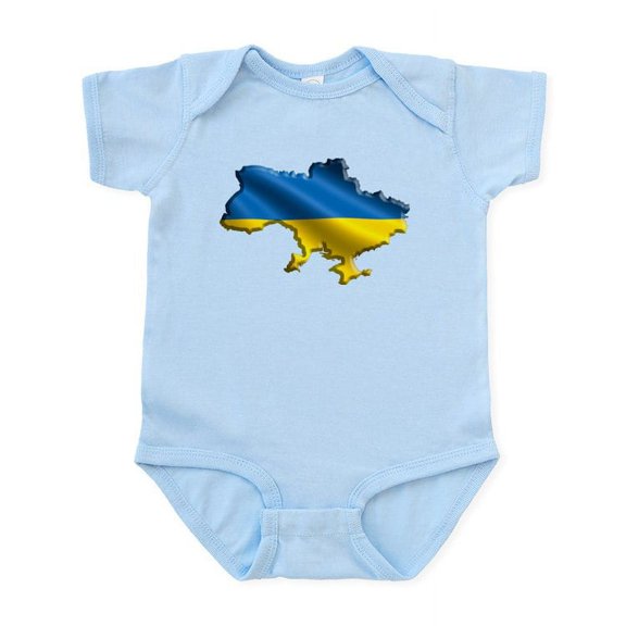 CafePress - Ukraine Pride Love Ukrainian Flag Body Suit - Baby Light Bodysuit, Size Newborn - 24 Months