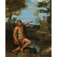 thumbnail image 3 of Annibale Carracci 12x14 Black Modern Framed Museum Art Print Titled - Saint John the Baptist Bearing Witness (ca. 1600), 3 of 5