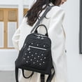 thumbnail image 6 of Faraee Laptop Backpack Purse for Women Leather Mini Bookbag Work Travel Top Handle Satchel Black, 6 of 9